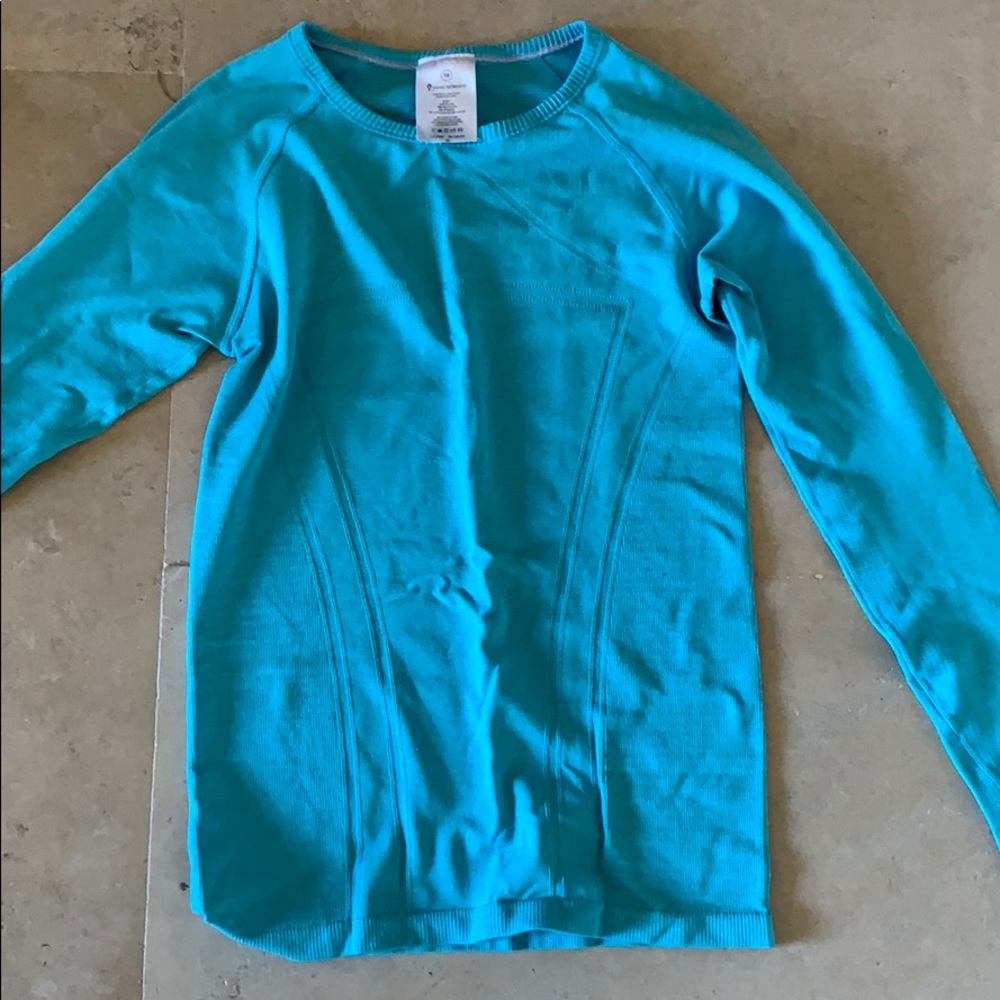 Ivivva turquoise long sleeve top